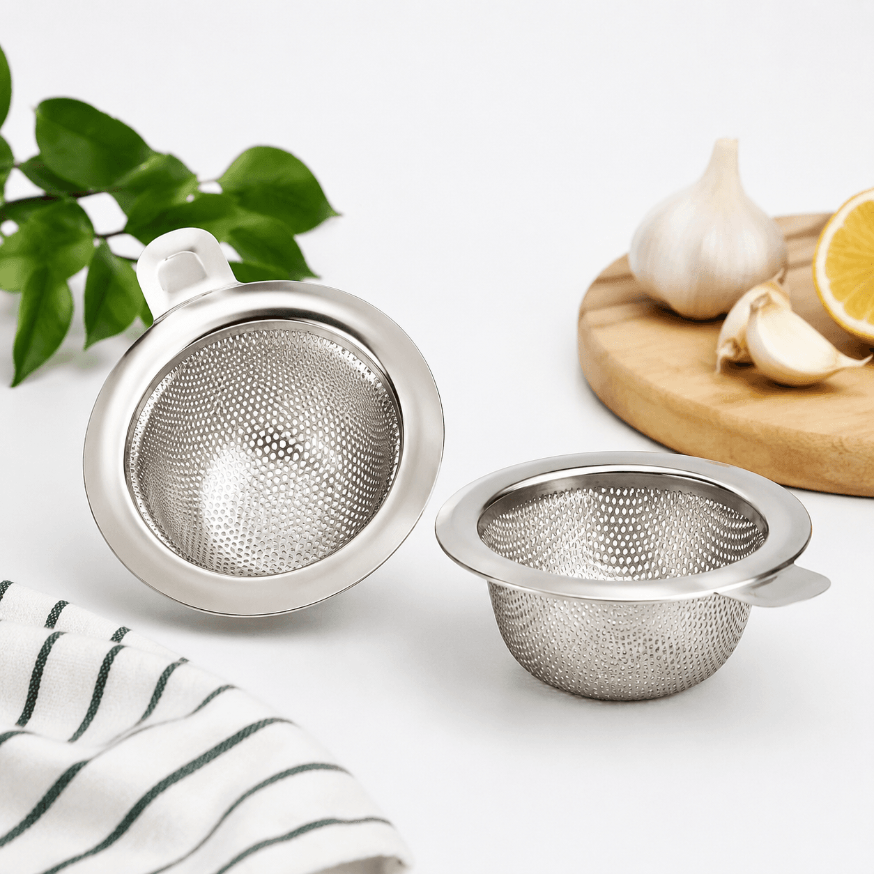Stainless Sink Strainer Set (2)